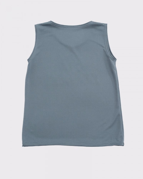 Musculosa de niño de poliéster calado gris