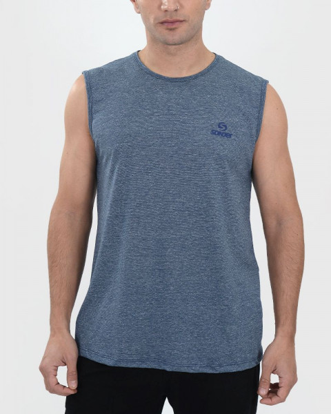 Musculosa de jersey azul marino