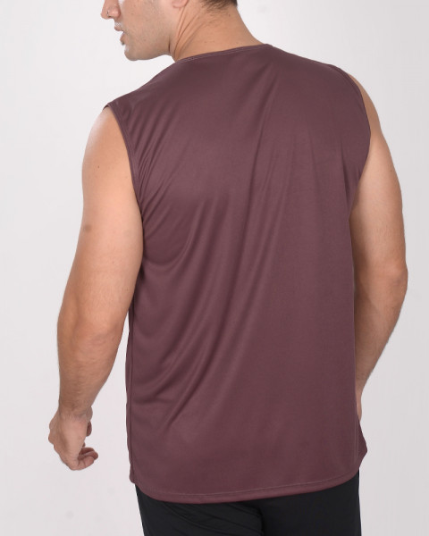 Musculosa de poliéster NEODRY bordeau