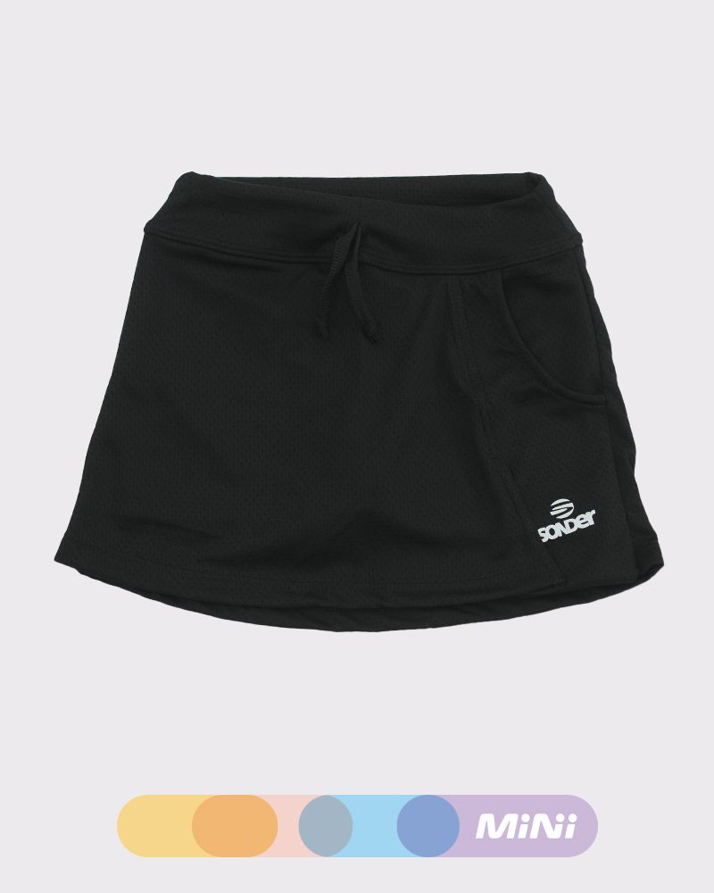 Pollera short negra niña
