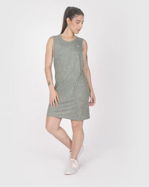 Vestido sudadera de jersey estampado Senda Camo