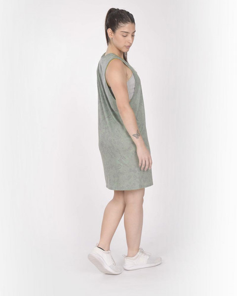 Vestido sudadera de jersey estampado Senda Camo