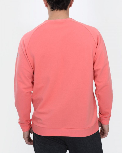 Buzo de frisa liviana rojo coral