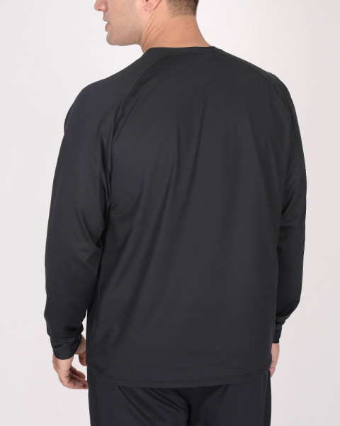 Buzo de microfibra frisada negro
