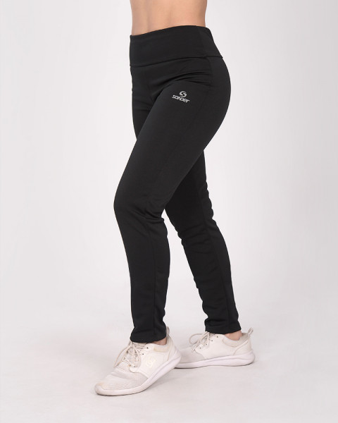 Pantalón básico chupin de deportivo negro