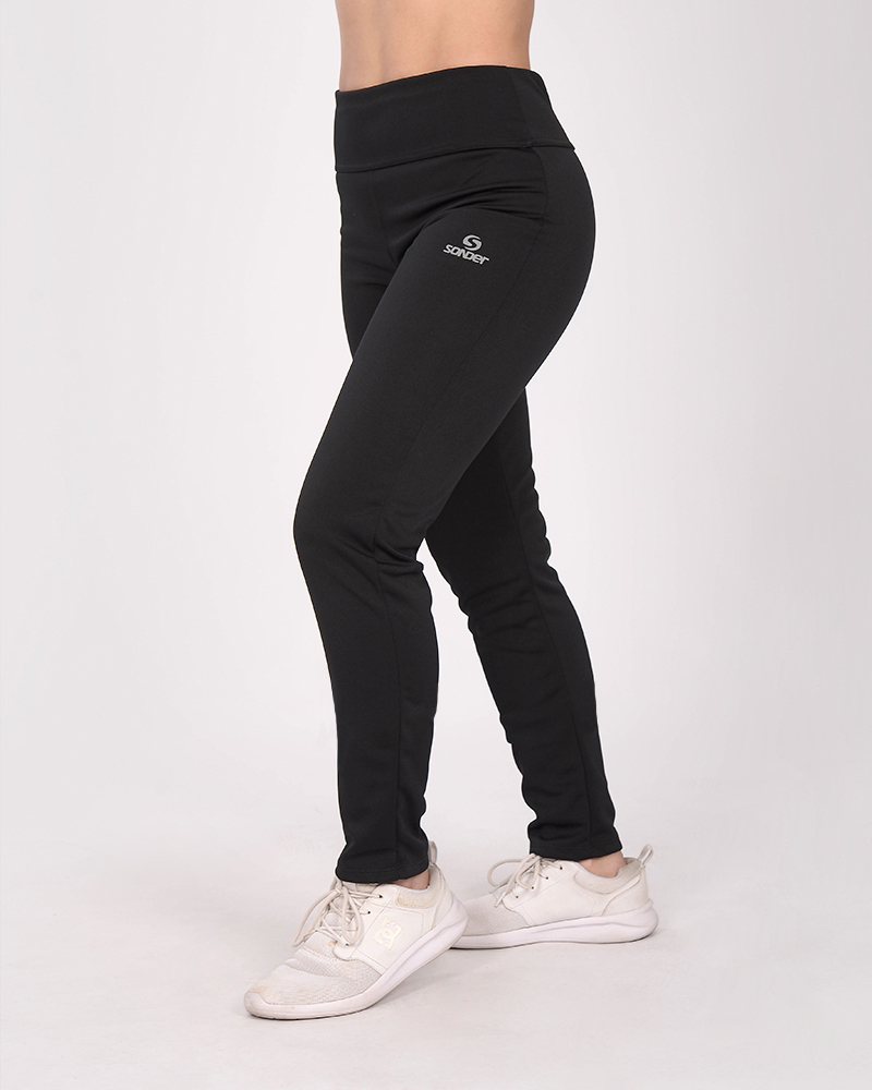 Pantalón básico chupin de deportivo negro