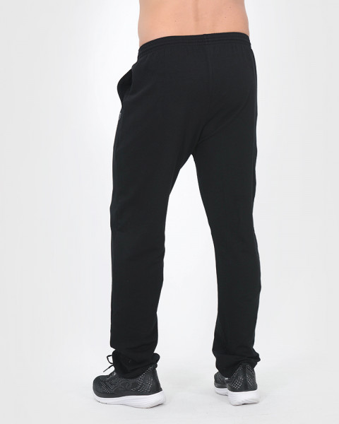 Pantalón recto de rústico liviano negro