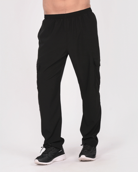 Pantalón cargo de microfibra elastizada