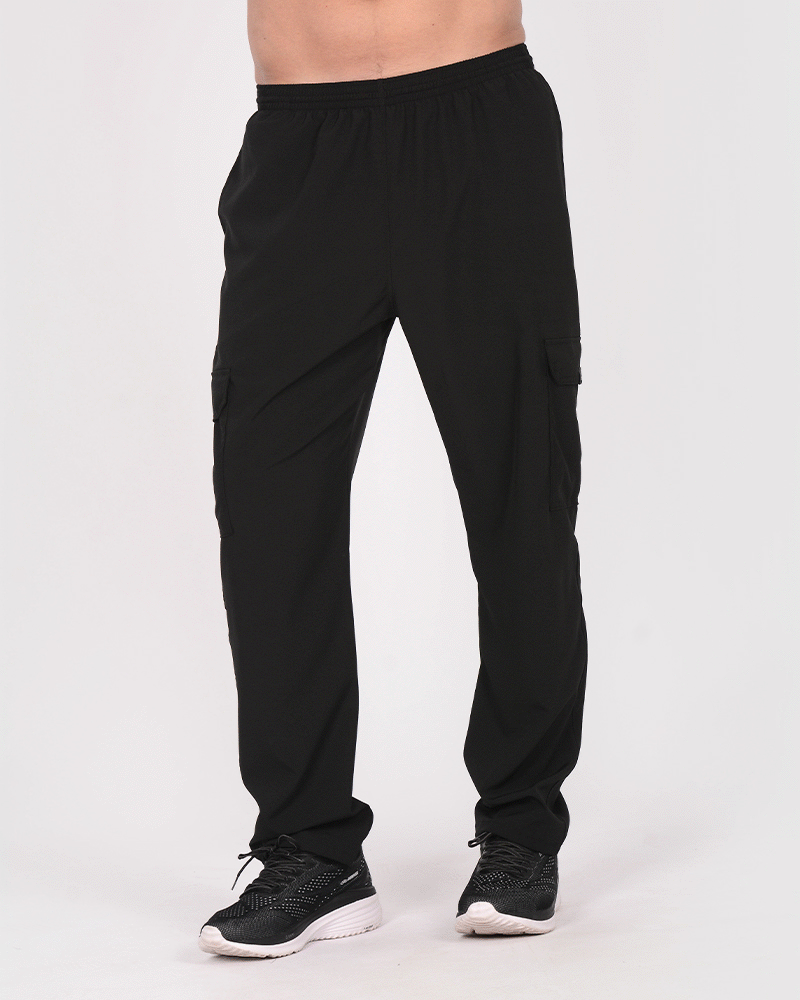 Pantalón cargo de microfibra elastizada
