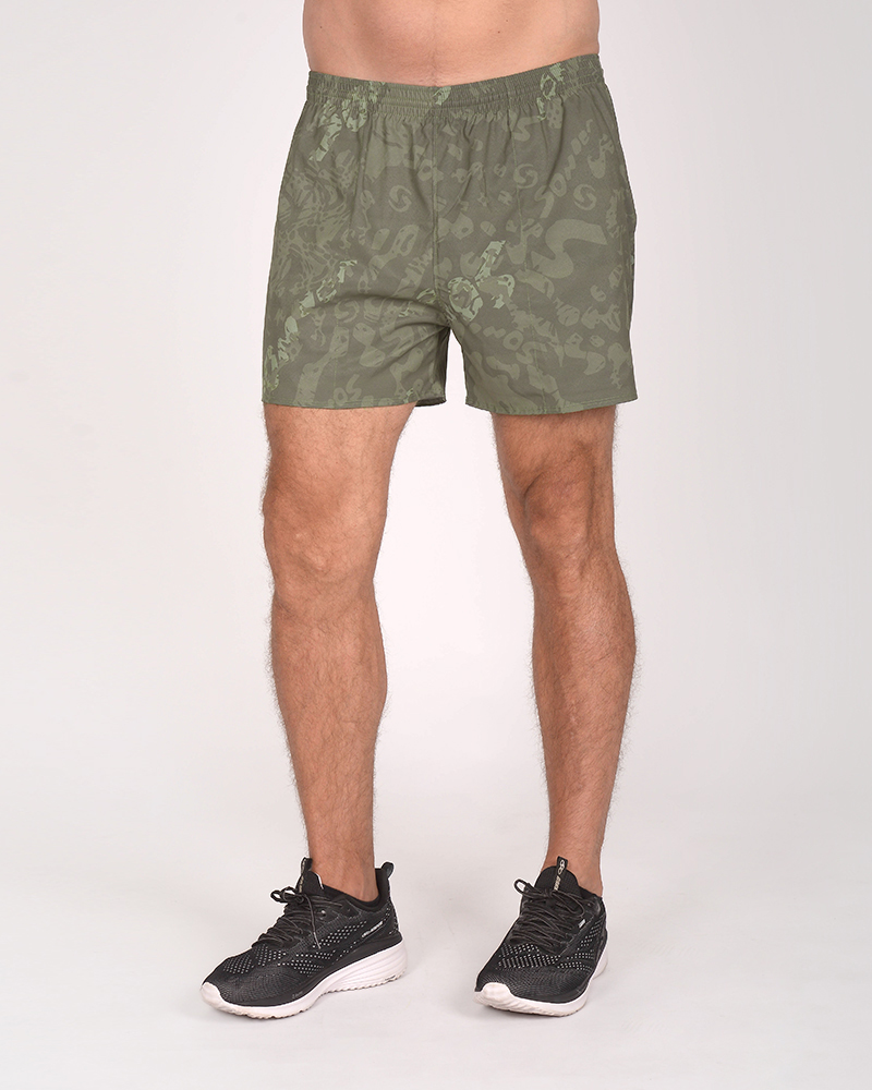 Short de microfibra elastizada estampada Senda Camo