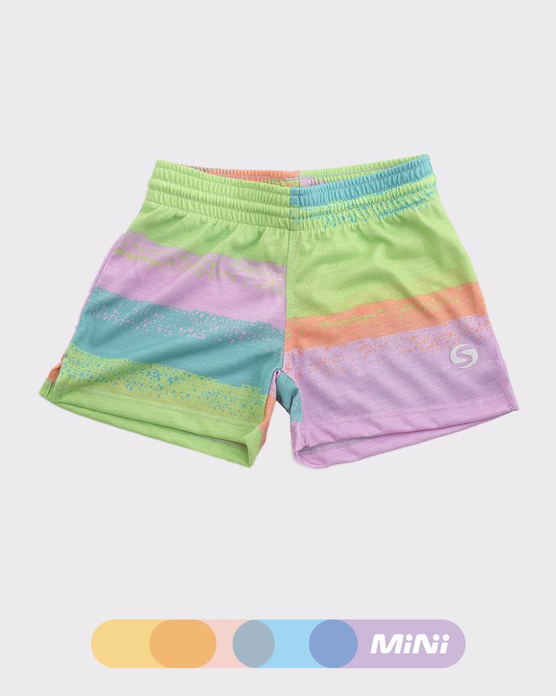 Short de niña de jersey estampado tuti fruti