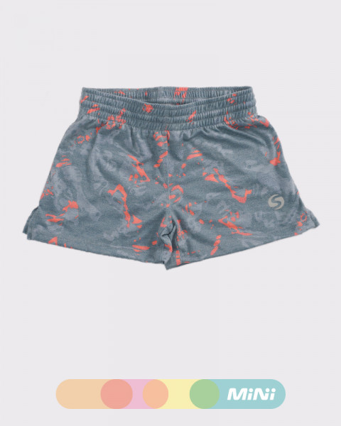 Short de niña de jersey estampado Senda Naranja