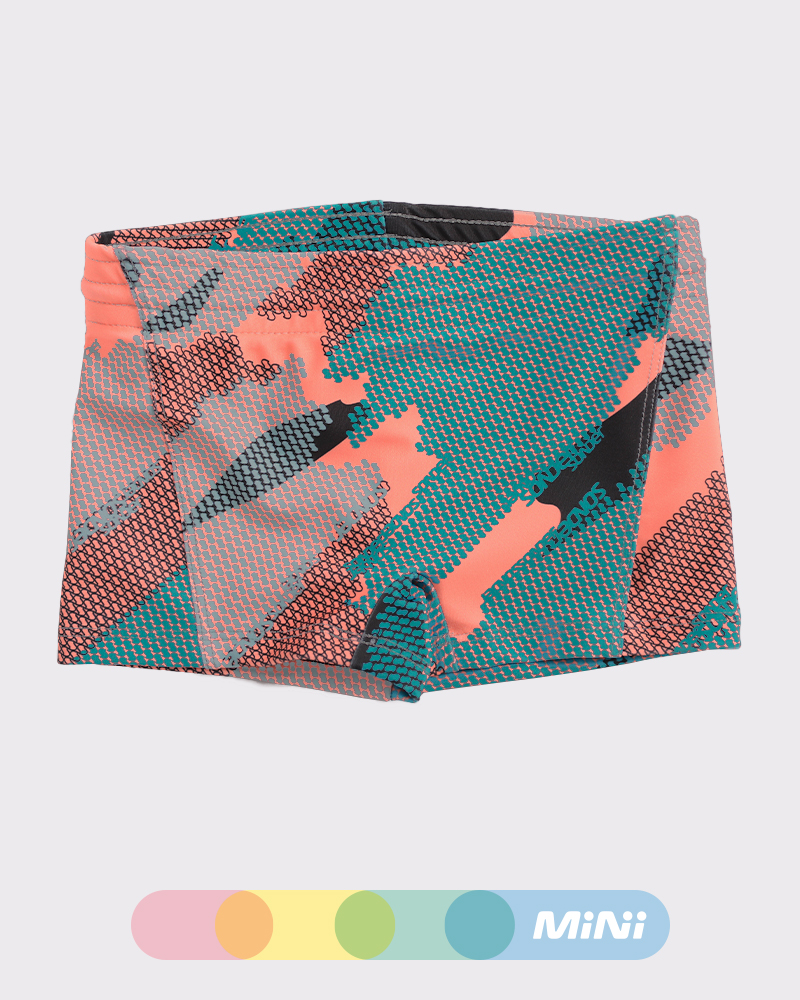 Malla slip de niño  de LYCRA estampada Tramo Color