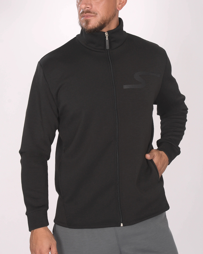 Campera de scuba elastizada negra