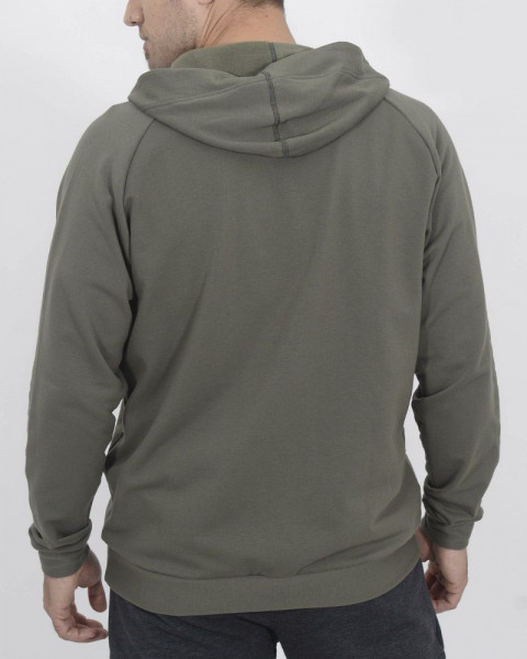 Campera de frisa liviana verde militar