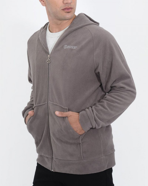 Campera de micropolar habano