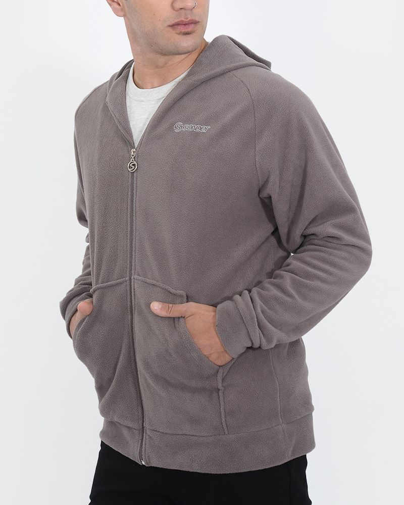 Campera de micropolar habano