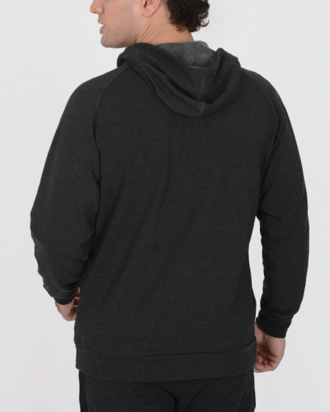 Campera de frisa gris oscuro melange