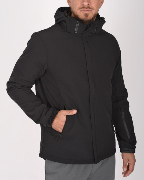 Campera de abrigo negra