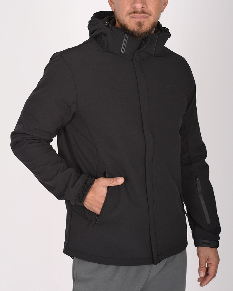 Campera de abrigo negra