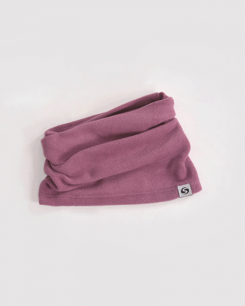 Cuello de micropolar bordeau