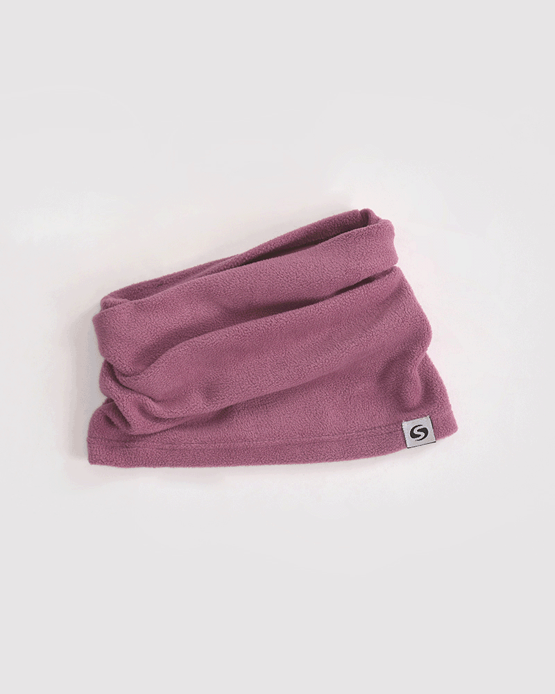 Cuello de micropolar bordeau