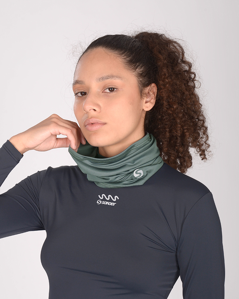 Cuello térmico verde cemento