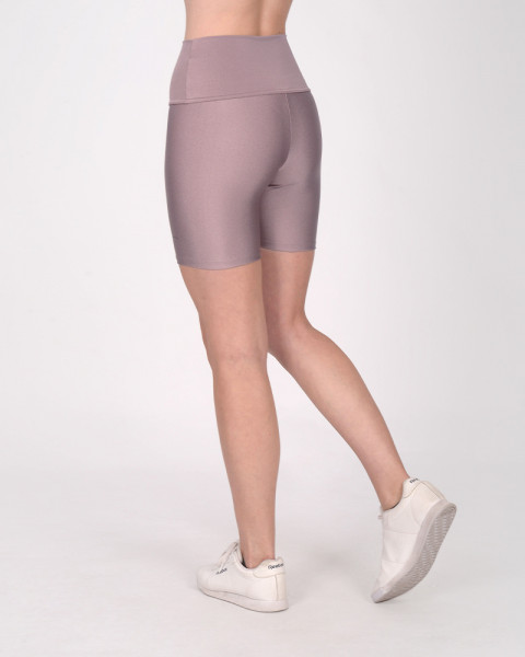 Ciclista corta de LYCRA metalizada rosa viejo