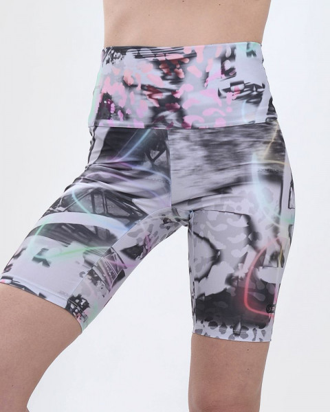 Ciclista larga de LYCRA estampada tecno animal