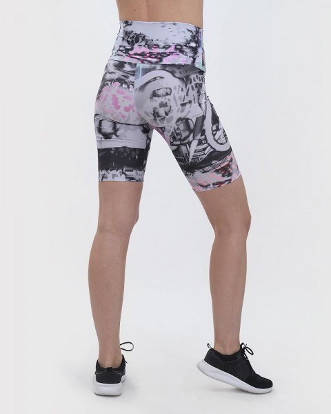 Ciclista larga de LYCRA estampada tecno animal