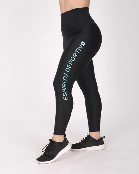 Calza de LYCRA negra con cintura alta