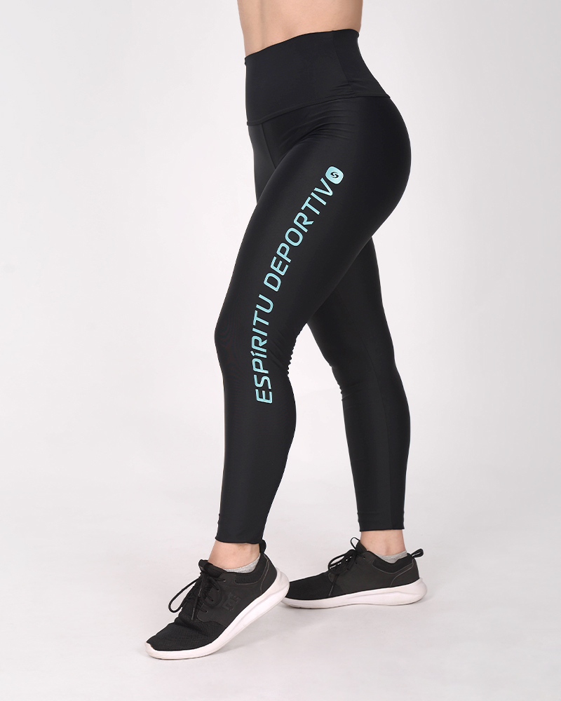 Calza de LYCRA negra con cintura alta