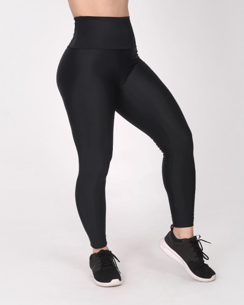 Calza de LYCRA negra con cintura alta