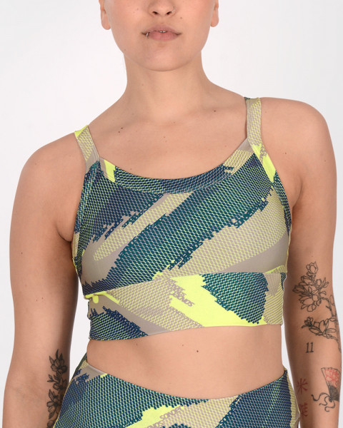 Top de LYCRA estampada Tramo Avellana