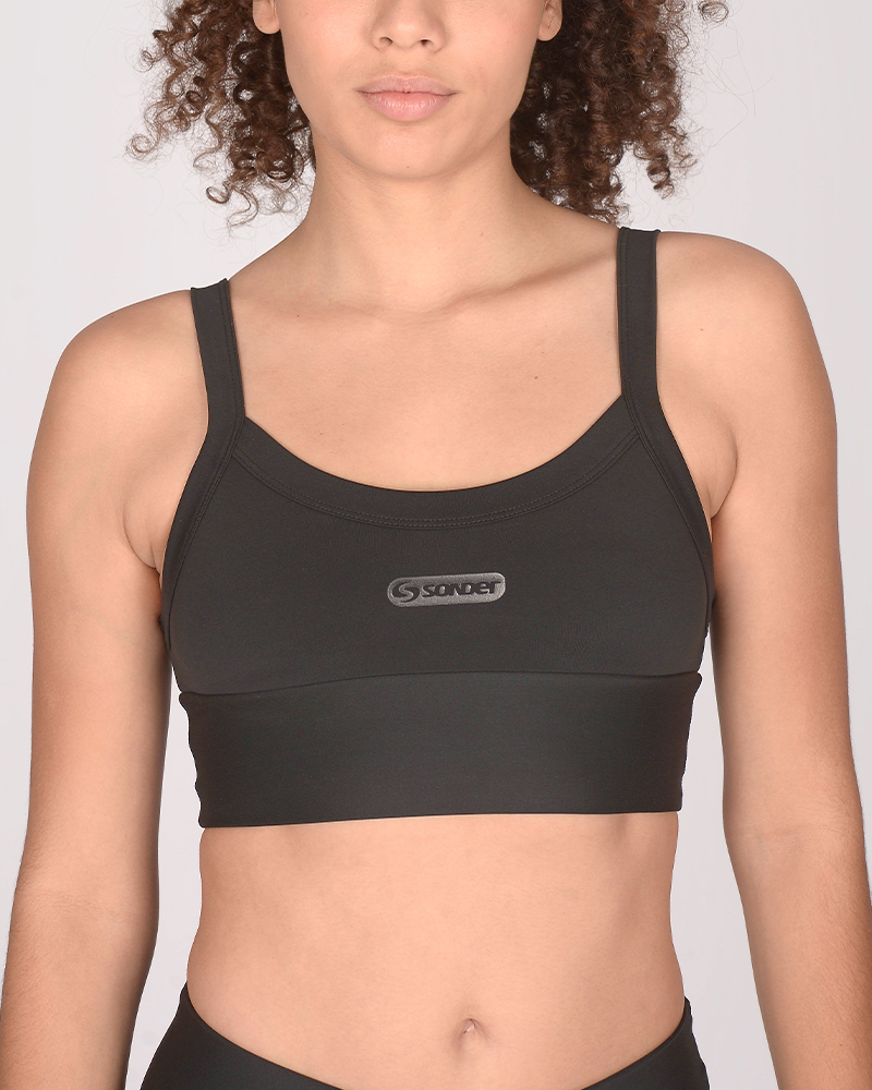 Top de LYCRA Transblock negra