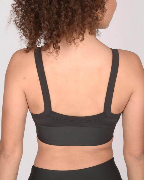 Top de LYCRA Transblock negra