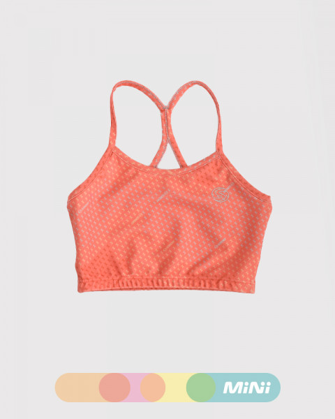 Top de niña de LYCRA estampada Ritmo Coral