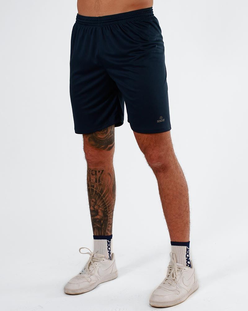 Bermuda deportiva azul