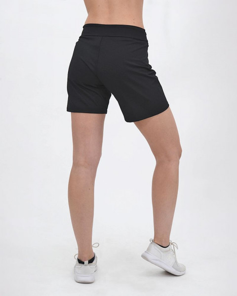 Short largo y suelto de piqué negro