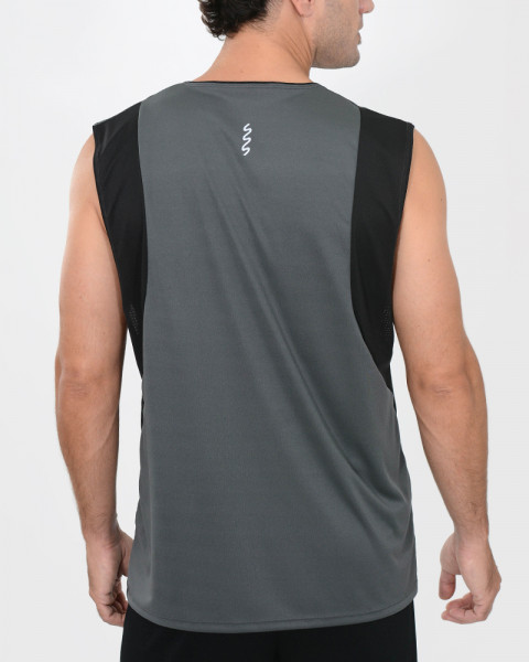 Sudadera de poliéster liviano gris plomo