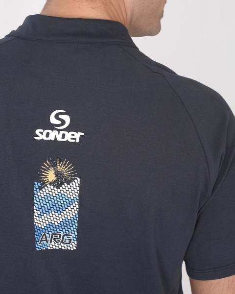 Chomba de jersey azul marino Argentina