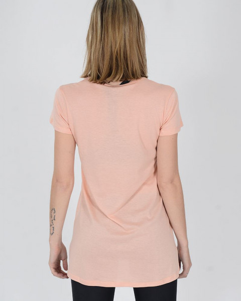 Remera larga de jersey salmón