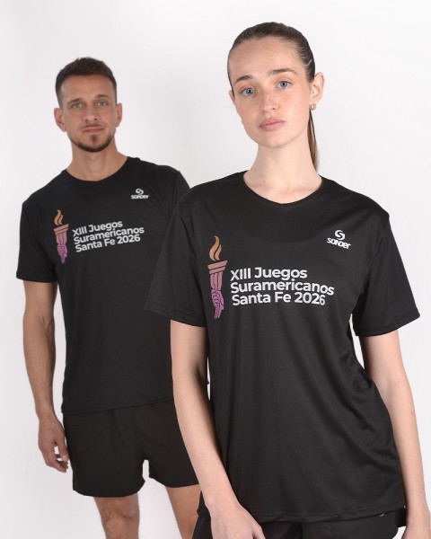 Remera de poliéster Suramericanos con estampa