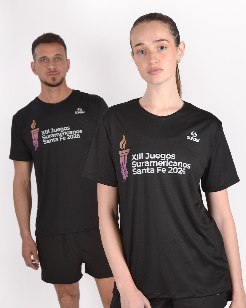 Remera de poliéster Suramericanos con estampa