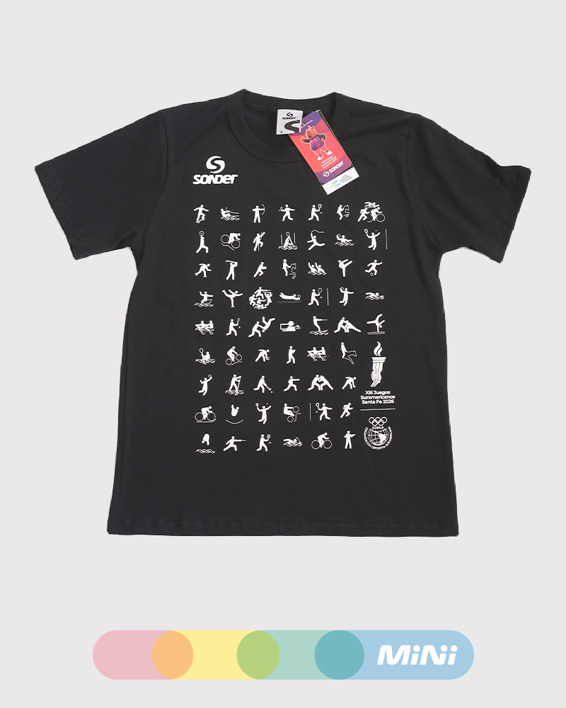 Remera de niños Suramericanos con estampa deportes