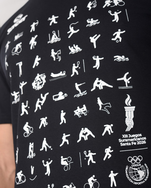 Remera Suramericanos con estampa deportes
