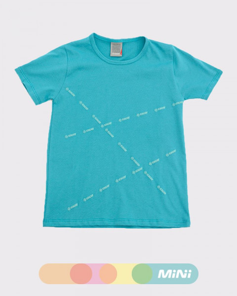 Remera niño de jersey turquesa