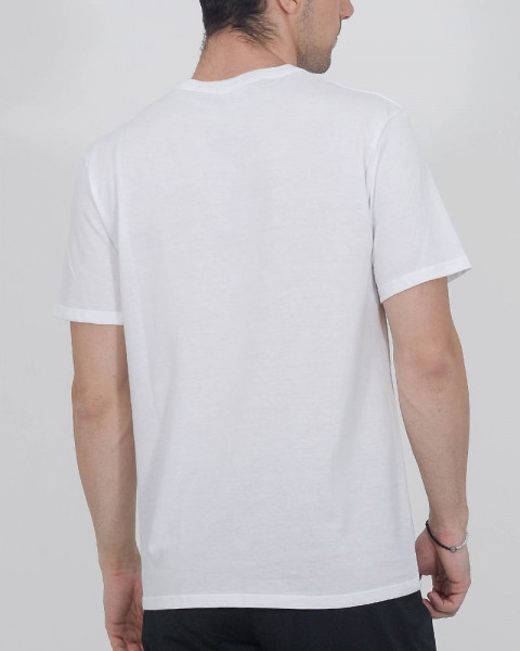 Remera de jersey blanca estampa