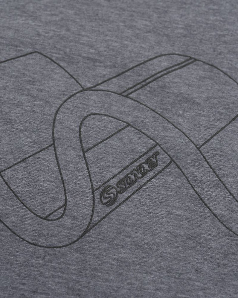 Remera de niño de jersey gris melange oscuro