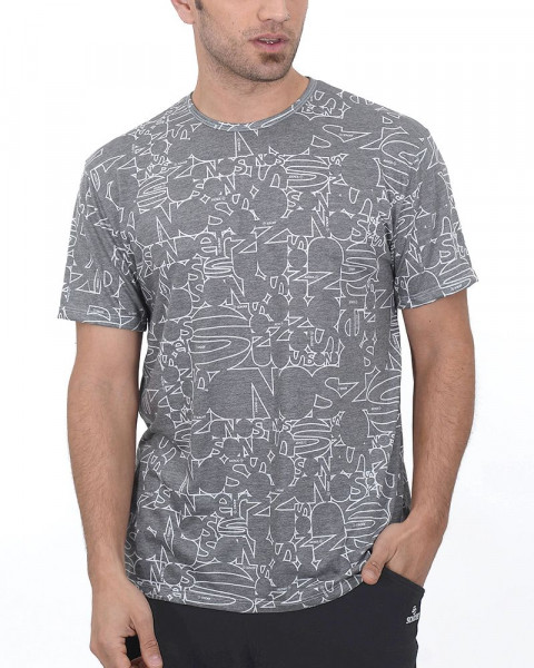 Remera de jersey estampado sonder melange